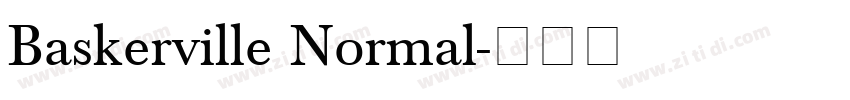 Baskerville Normal字体转换